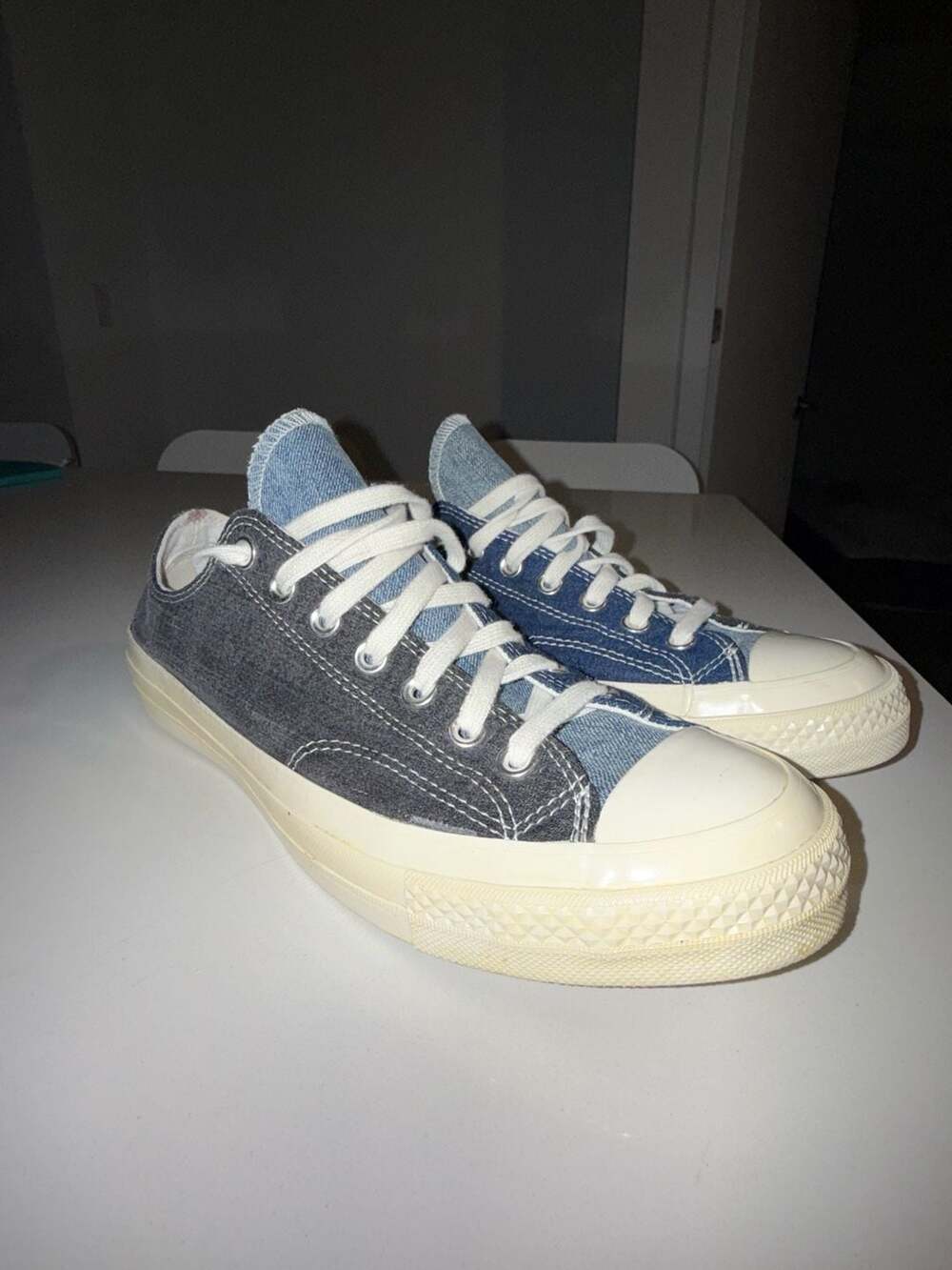 Converse Chuck 70 Low Renew Denim Tri-Panel Sneakers